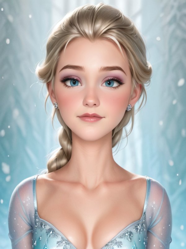 Disney美女Elsa示例图